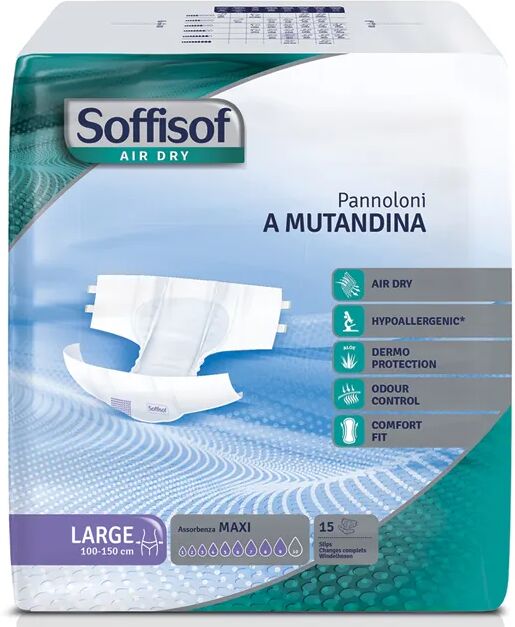 Gima Pannoloni Soffisof Air Dry - Incontinenza Forte - Large (Conf. 60 Pz.)