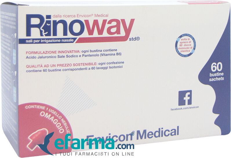 ENVICON MEDICAL Rinoway Sali Irrigazione Isotonica 60 Bustine