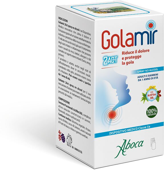 Aboca Golamir 2ACT Spray No Alcool Gola Infiammata 30 ml