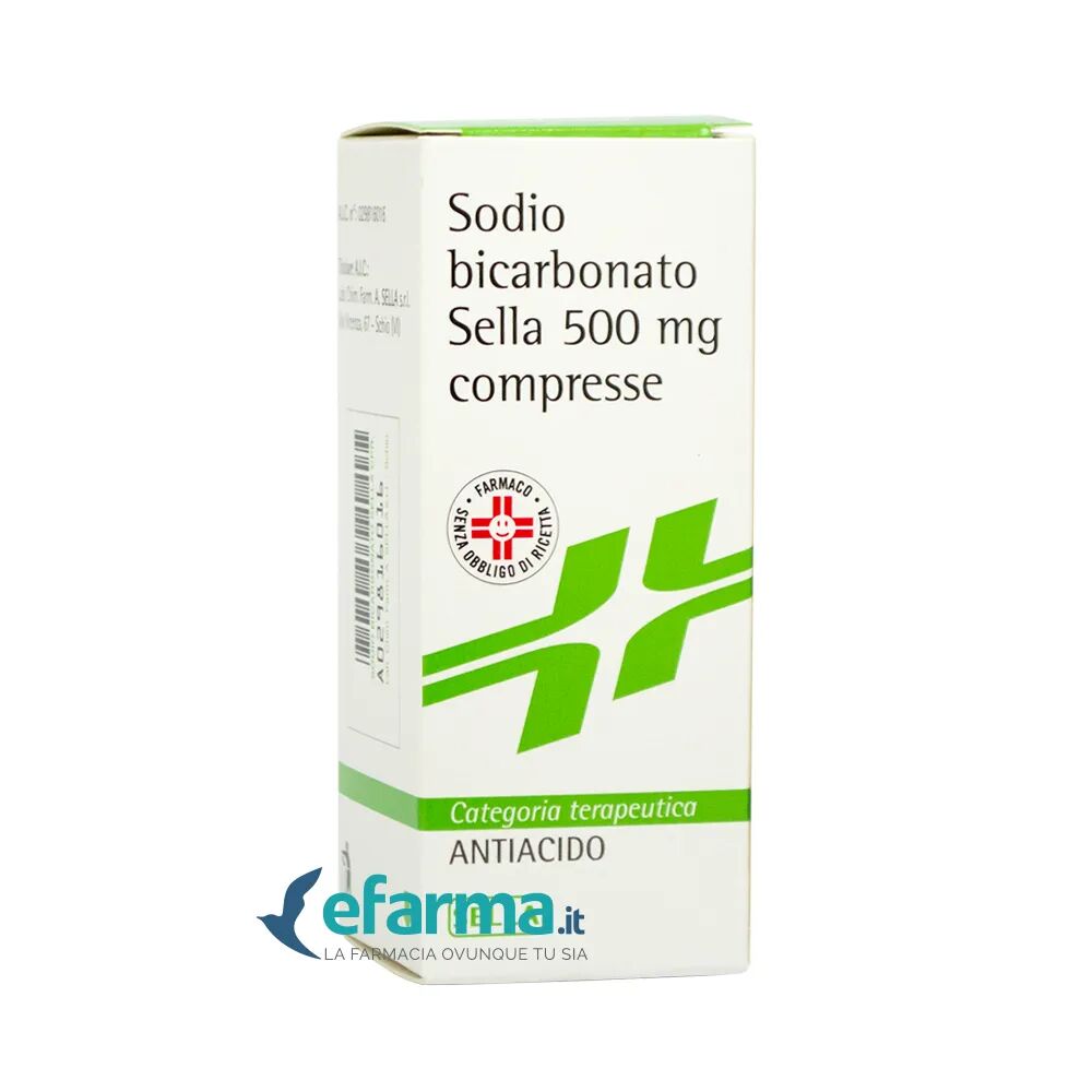 Sella Sodio Bicarbonato 500 Mg Antiacido 50 Compresse