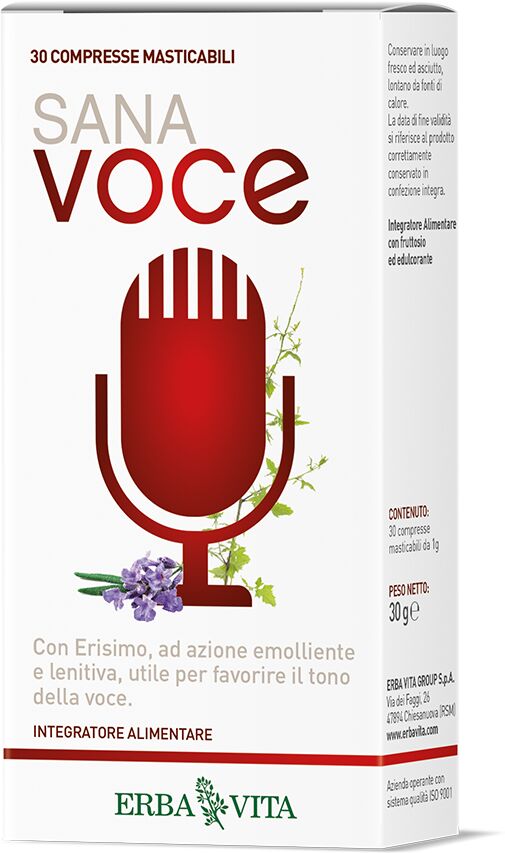 Erba Vita Sana Voce Integratore Mucosa Orofaringea 30 Compresse