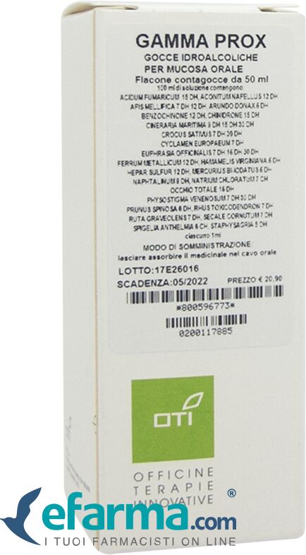 Oti Gamma Prox Gocce Medicinale Omeopatico 50 ml