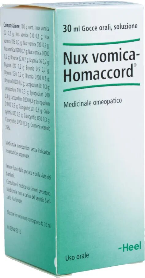 Guna Heel Nux Vomica-Homaccord Rimedio Omeopatico Intestinale Gocce 30 ml