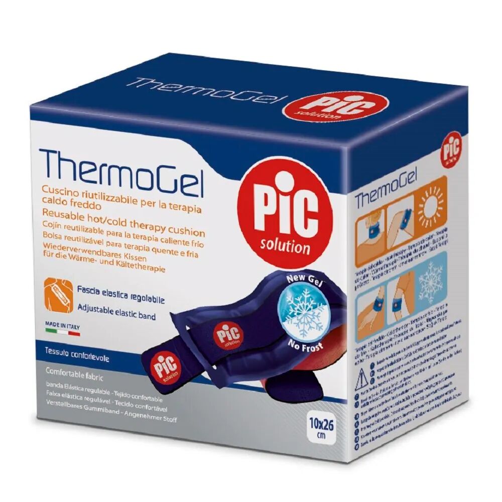 Pic Solution Pic Thermogel Cuscino in Gel Terapia Caldo/Freddo Con Fascia Elastica 10x26 cm