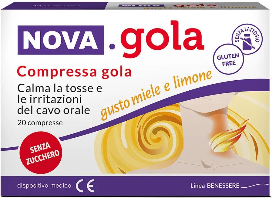 NOVA ARGENTIA Nova Gola Miele e Limone Calma la Tosse 20 Compresse