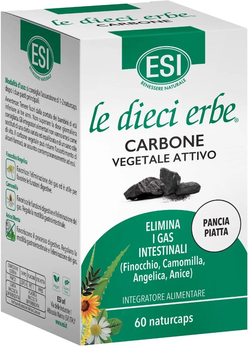 Esi Le Dieci Erbe Carbone Integratore Intestinale 60 Naturcaps