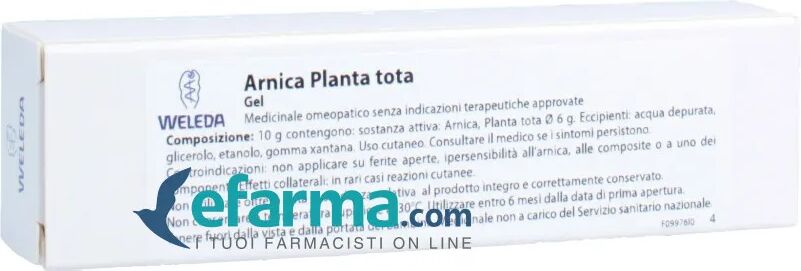 Weleda Arnica Planta Tota Gel Medicinale Omeopatico 25 g