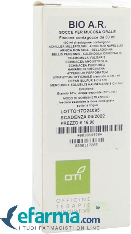 Oti Bio Ar Composto In Gocce Medicinale Omeopatico 50 ml