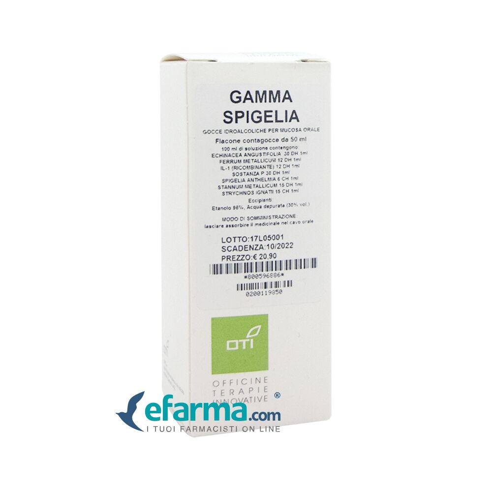 Oti Gamma Spigelia Gocce Medicinale Omeopatico 50 ml