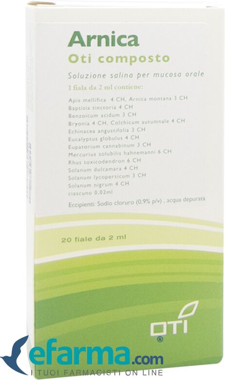 Oti Arnica Composto Medicinale Omeopatico 20 Fiale Fisiologiche