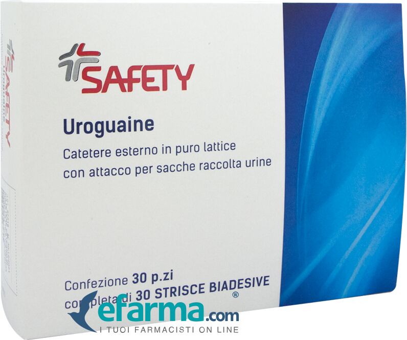 SAFETY Uroguaina Catetere Esterno In Lattice Con Attacco Per Sacche Raccolta Urine 35mm 30 Cateteri