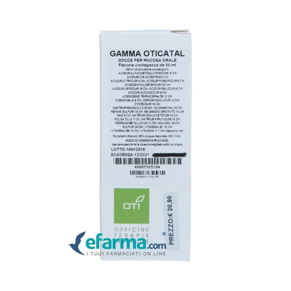 Oti Gamma catal Gocce Medicinale Omeopatico 50 ml