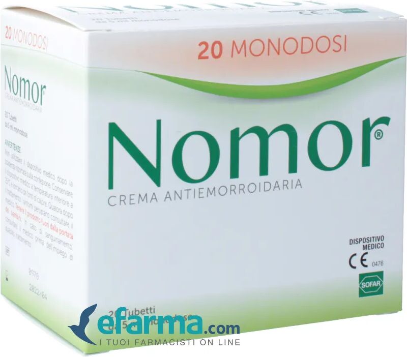 SOFAR Nomor Crema Antiemorroidaria Per Mucosa Rettale 20 Monodose