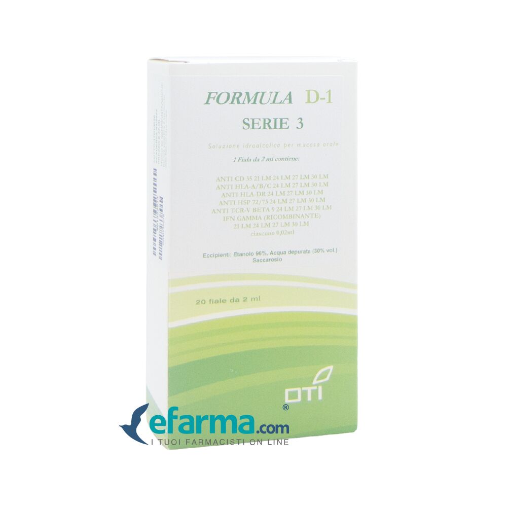 Oti Formula D1 Serie 3 Composto 20 Fiale Idroalcoliche
