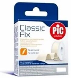 Pic Solution Pic Classic Fix Cerotto su Rocchetto Tela Bianco 5 cm x 5 m Fustella