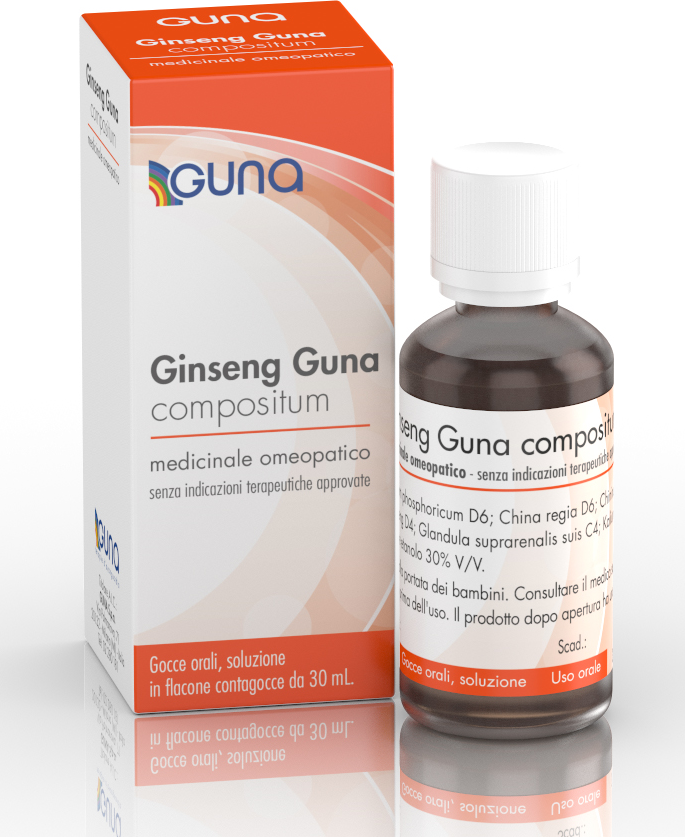 GUNA Ginseng compositum gocce orali soluzione medicinale omeopatico senza indicazioni terapeutiche approvate