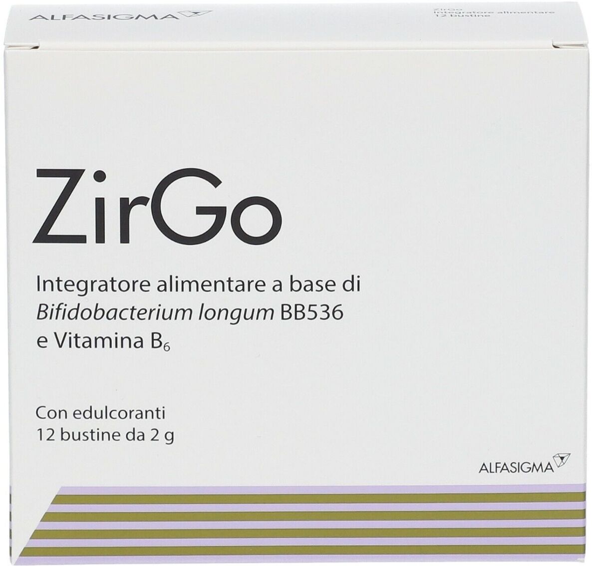 ALFASIGMA ZirGo Integratore di Fermenti Lattici 12 Bustine