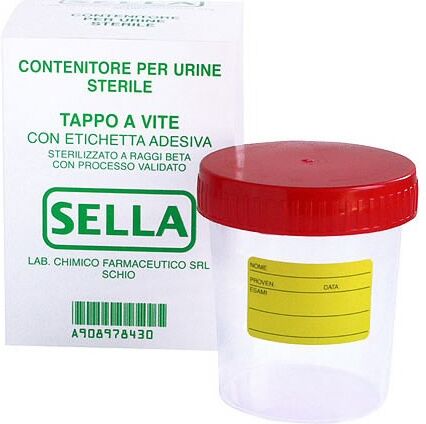 SELLA Srl Contenitore per urina urin test capienza 9ml