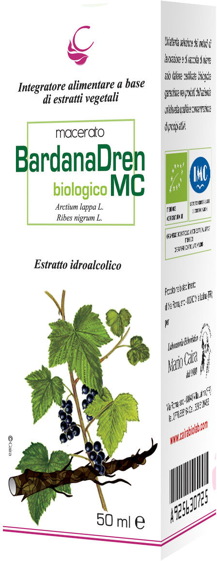 CAIRA MARIO LAB ERBORISTICO Caira bardana macerato idroalcolico bio gocce 50 ml