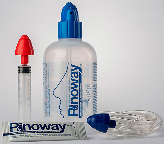 envicon medical rinoway doccia per irrigazione nasale + 15 sali isotonici