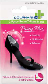 COLPHARMA party plus fascia retro tallone in gel 2 pezzi