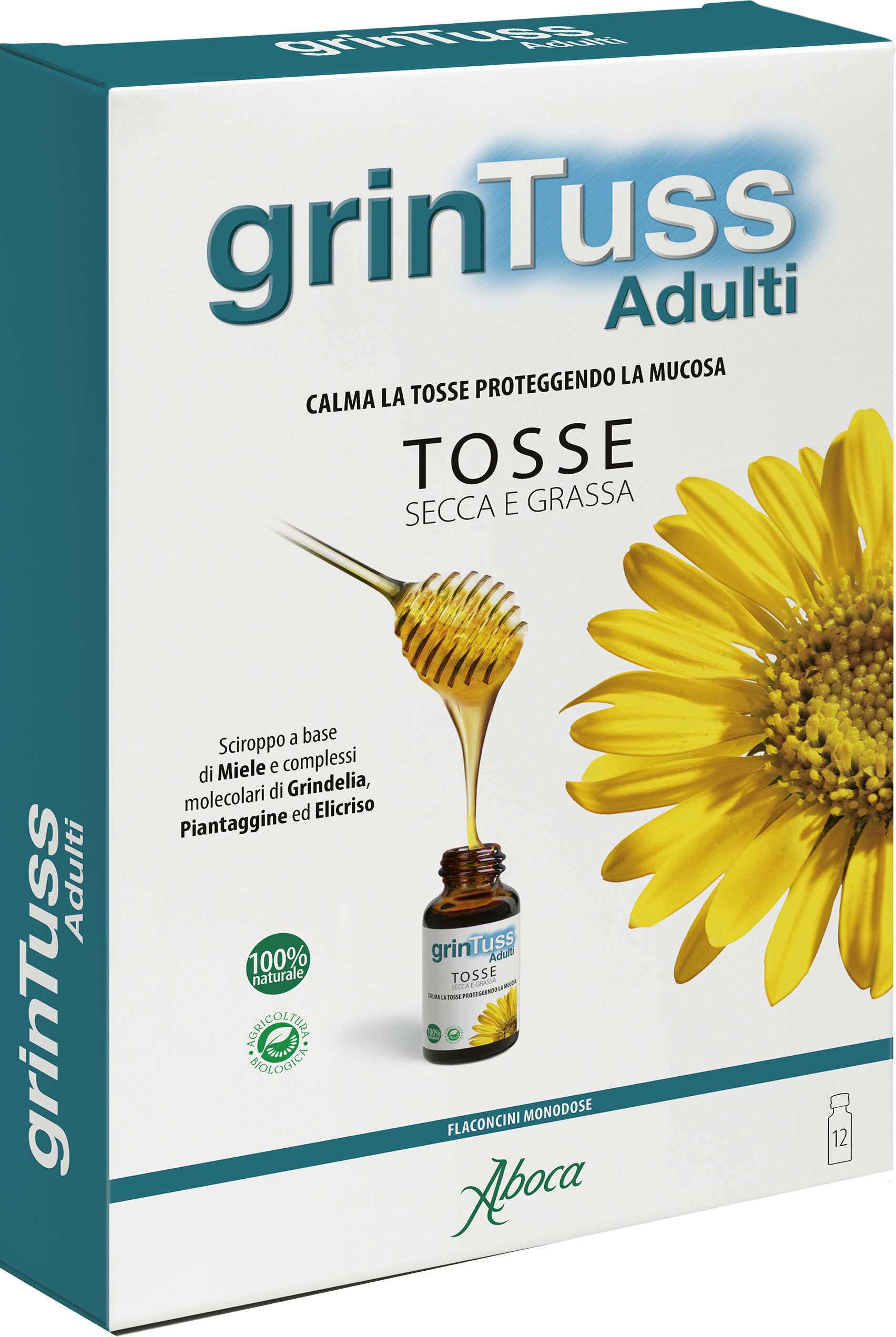 ABOCA Grintuss adulti sciroppo 12 flaconcini