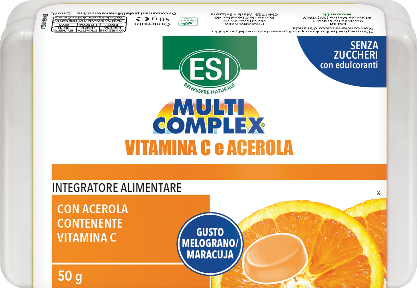 ESI Multicomplex Integratore Vitamina C ed Acerola 50 Caramelle