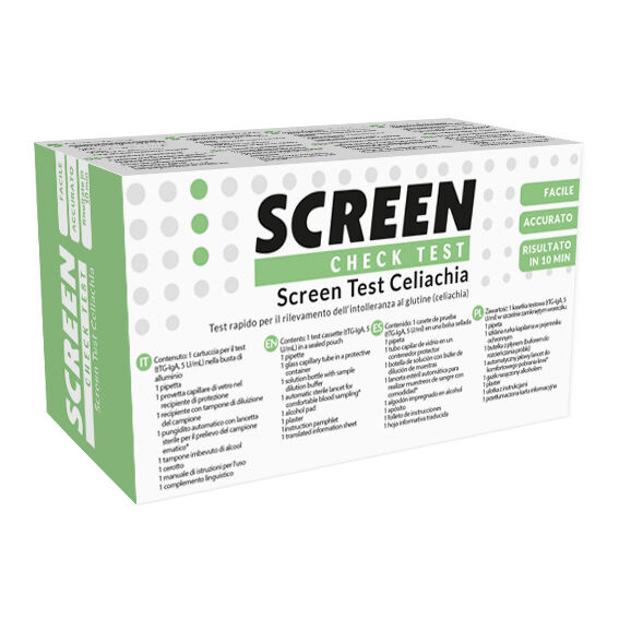 screen italia srl test rapido screen test celiachia per rilevazione intolleranza glutine 1 pezzo