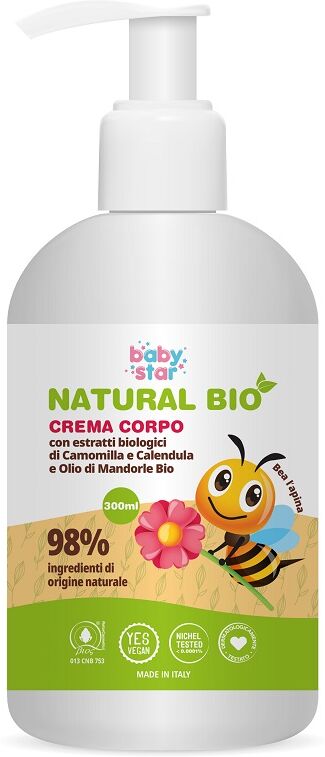 babystar crema corpo natural bio 300 ml