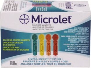 Bayer Diabete Linea Controllo Glicemia Microlet Lancets 25 Lancette Pungidito