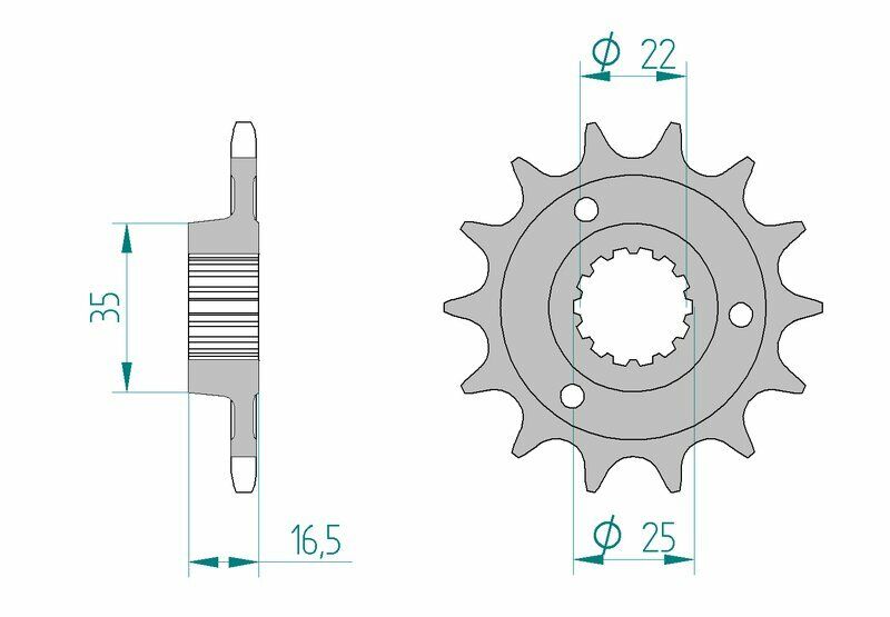 AFAM Pignone standard in acciaio 52613 - 525