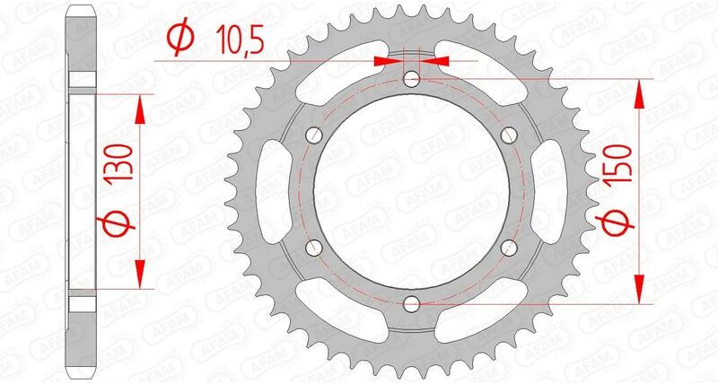 AFAM Corona standard in acciaio 10502 - 525