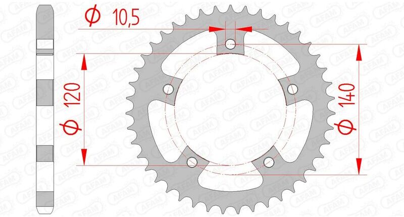 AFAM Corona standard in acciaio 86500 - 525