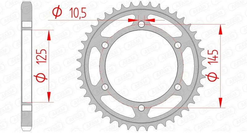 AFAM Corona standard in acciaio 12603 - 525