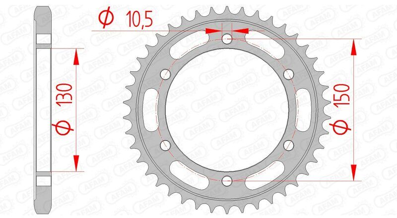 AFAM Corona standard in acciaio 12606 - 525