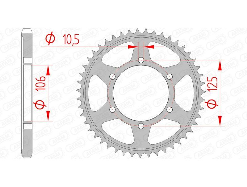 AFAM Corona standard in acciaio 86605 - 525