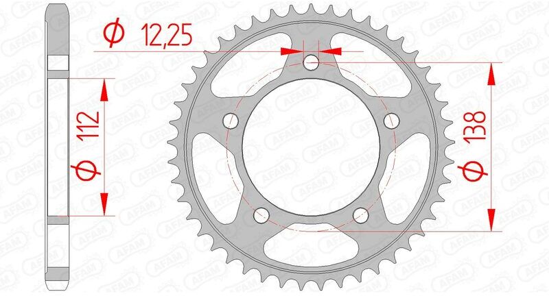 AFAM Corona standard in acciaio 10613 - 525