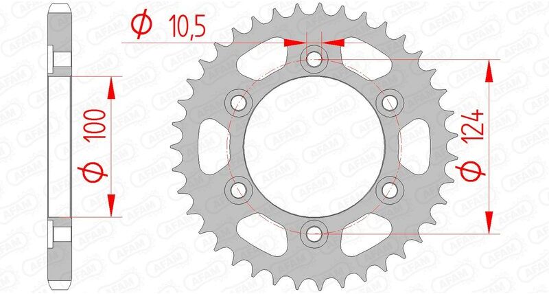 AFAM Corona standard in acciaio 50609 - 525