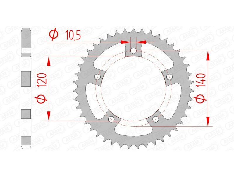 AFAM Corona standard in acciaio 86500 - 525