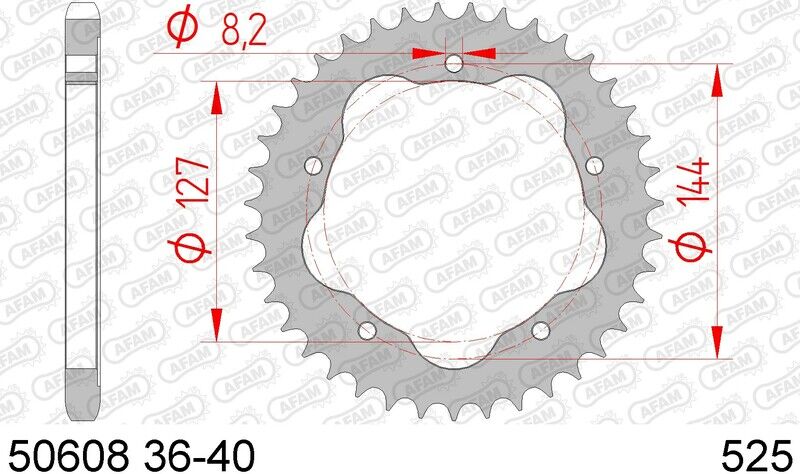 AFAM Corona standard in acciaio 50608 - 525