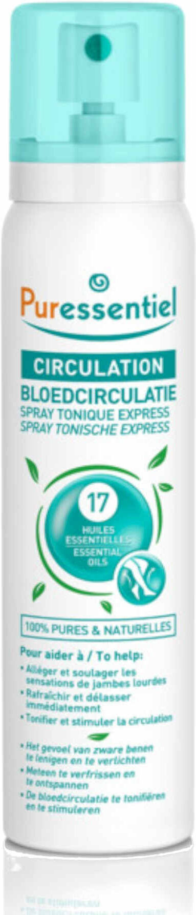 PURESSENTIEL Circolazione Spray Tonico Express 100ml