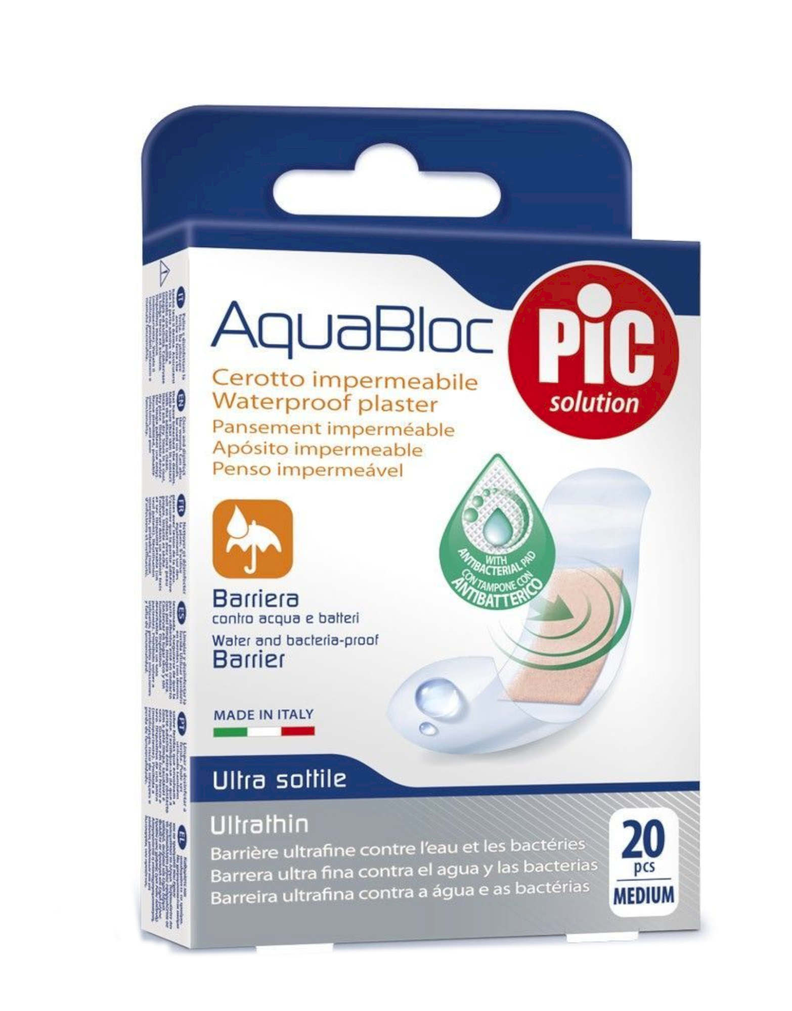 PIC Aqua Bloc Cerotto Impermeabile Medium 20 Pcs Medium