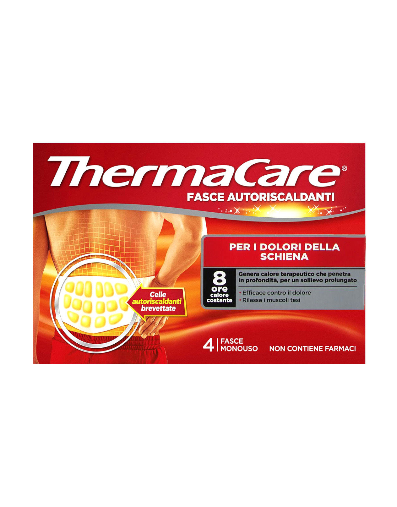 Thermacare Fasce Autoriscaldanti Per Dolori Alla Schiena 4 Fasce Monouso