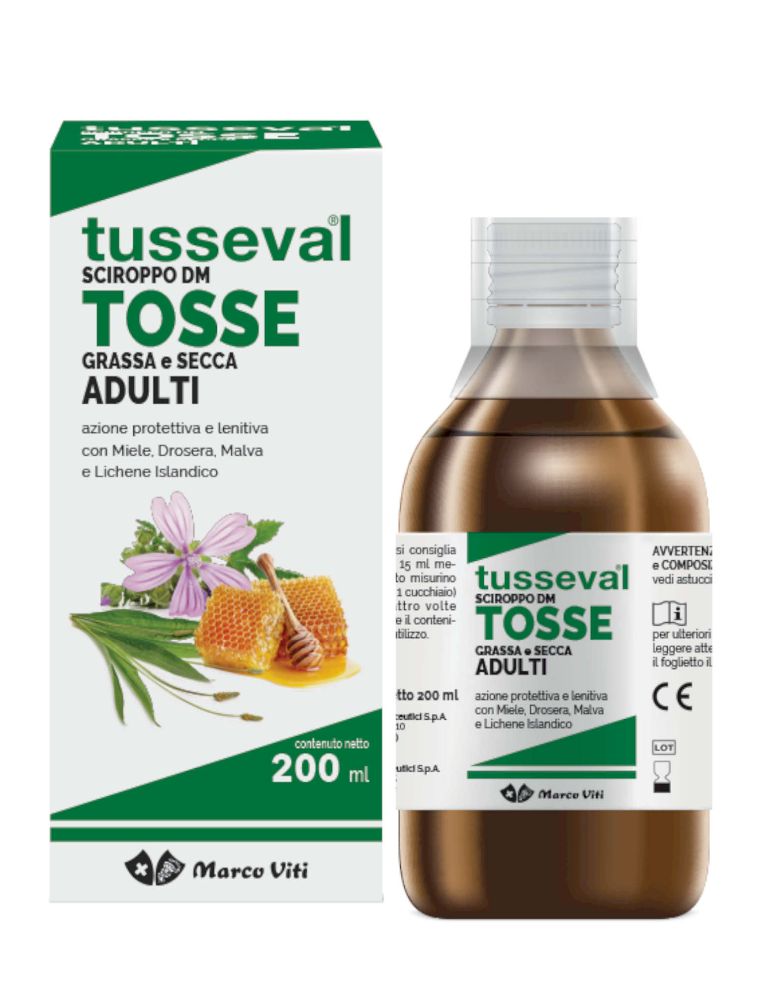 MARCO VITI Tusseval-Sciroppo Tosse Grassa E Secca Adulti 200ml