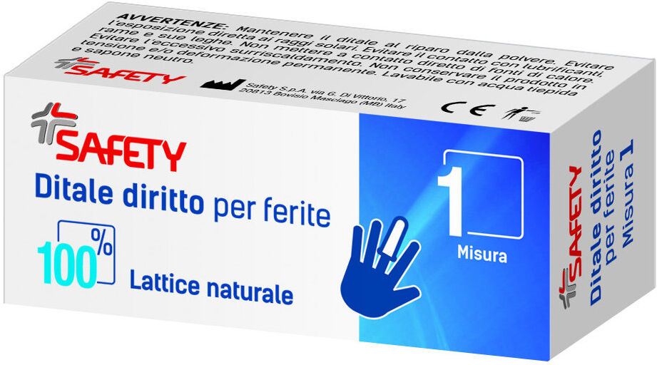 SAFETY Ditale Diritto Per Ferite 1 Pacchetto Misura 2