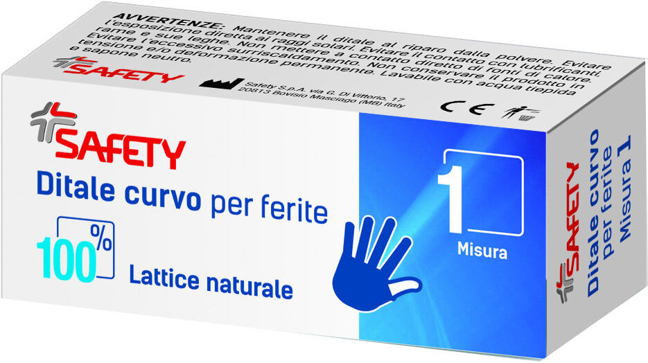 SAFETY Ditale Curvo Per Ferite 1 Ditale Misura 2