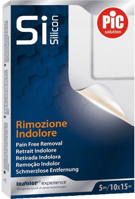 PIC Silicon - Cerotto Rimozione Indolore 5pcs 10 Cm X 15 Cm