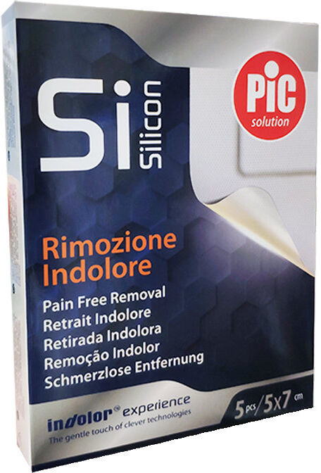 PIC Silicon - Cerotto Rimozione Indolore 5pcs 5 Cm X 7 Cm