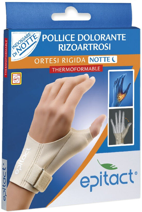 EPITACT Pollice Dolorante Rizoartrosi Notte 1 Ortesi Pollice (Destro) Mano Destra Tg. M