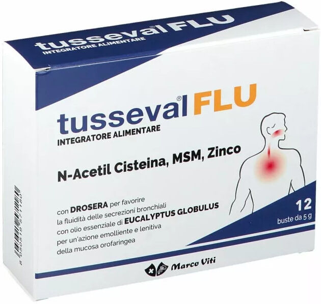 MARCO VITI Tusseval-Flu 12 Buste Da 5 Grammi